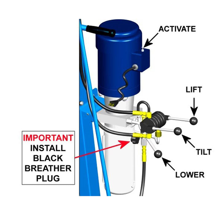 Electric Power Drum Lift and Tilt Controls