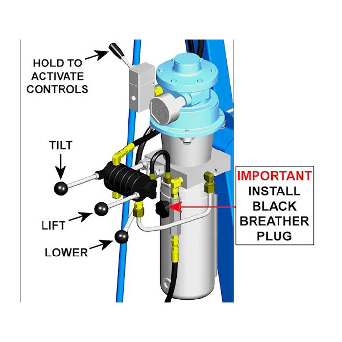 AIR Power Drum Lift and Tilt Controls