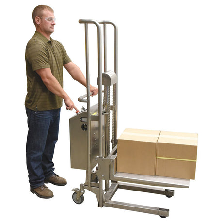 HYD-10-DC-SS Vestil Stainless Steel DC Powered Hefti-Lift