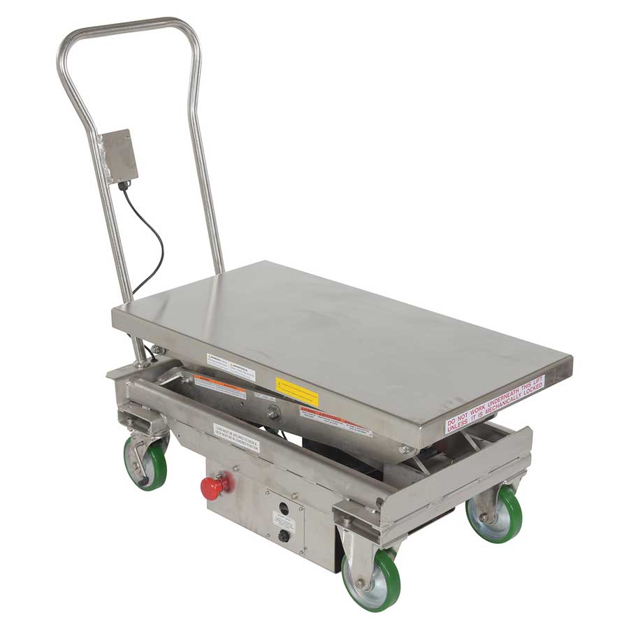 Vestil Stainless Steel Scissor CART-1000D-DC-SS