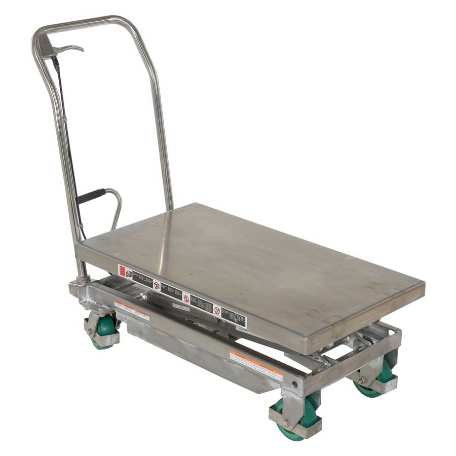 Vestil Stainless Steel Double Height Scissor CART-600-D-SS2