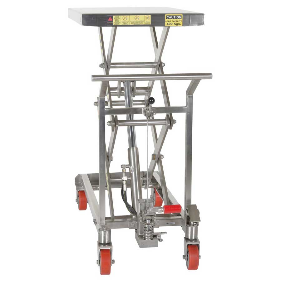 Vestil Stainless Steel Double Height Scissor CART-800-D-SS