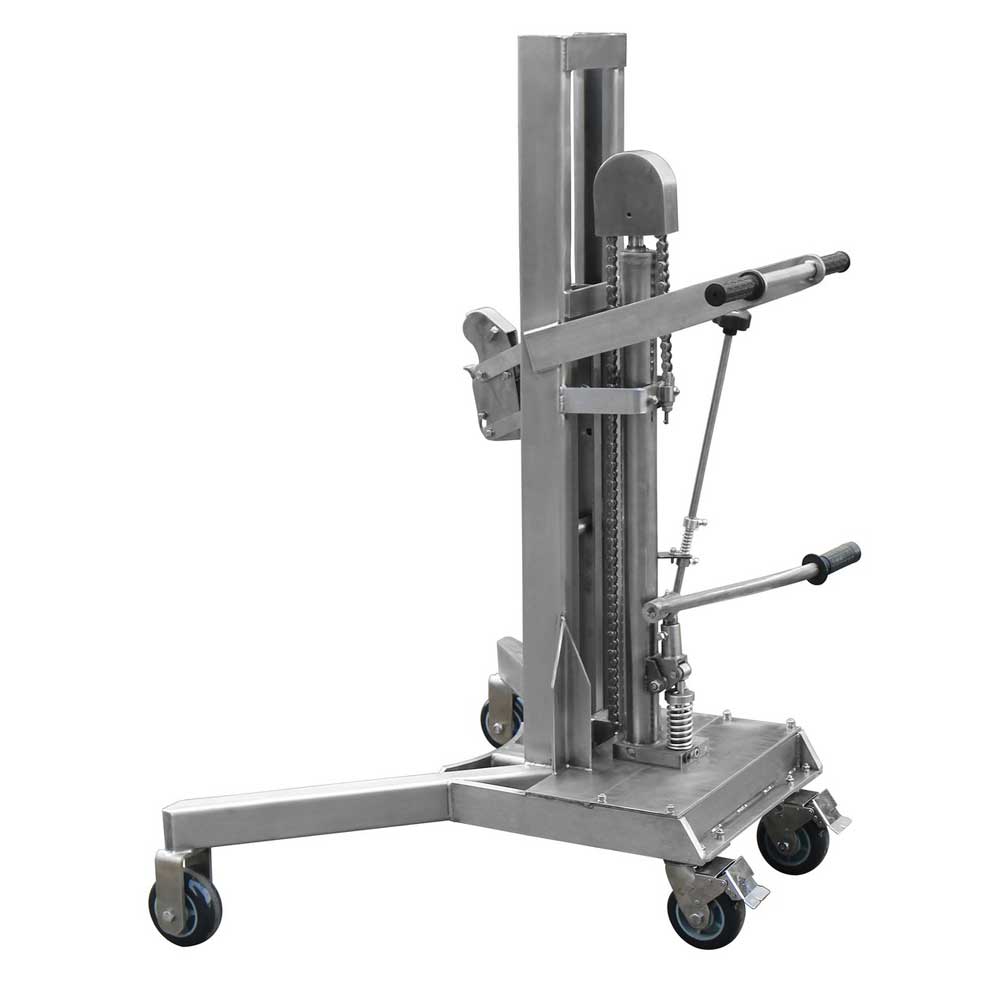 Vestil Stainless Steel Drum Lifter / Transporter DRUM-LT-SS