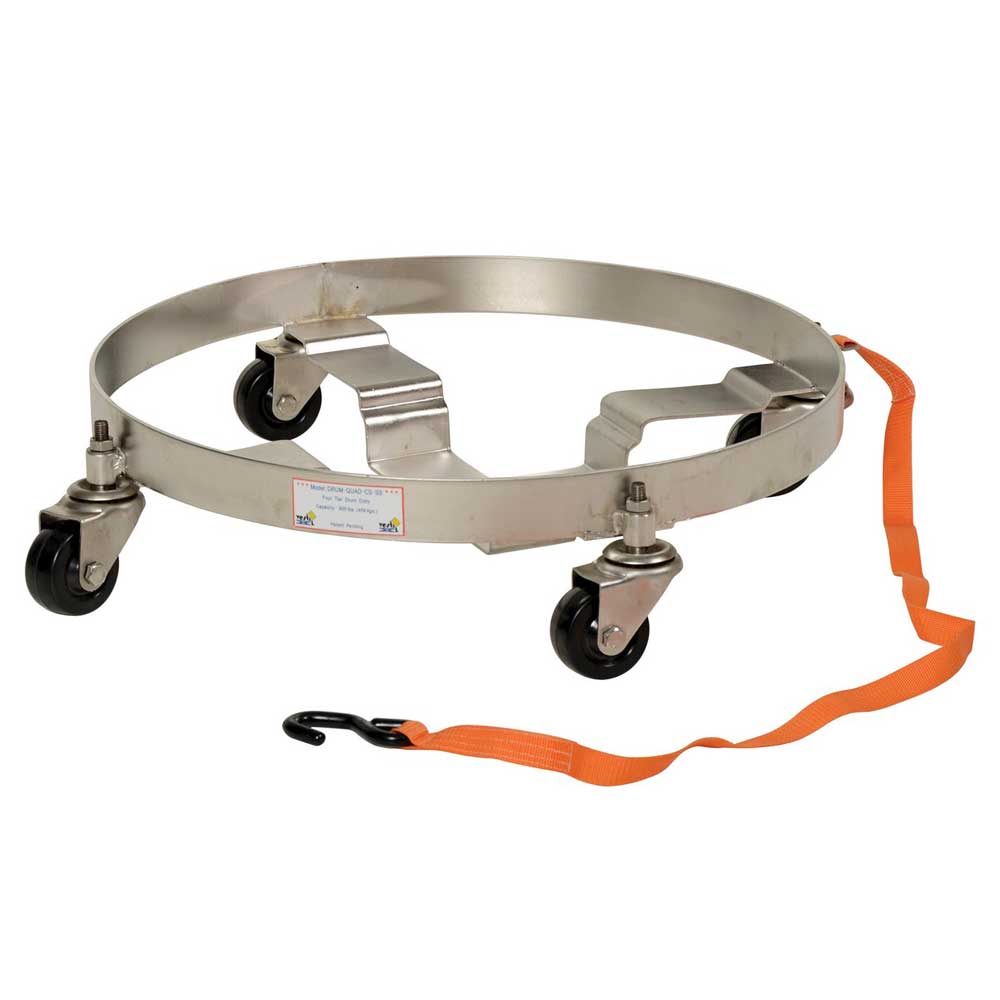 Vestil Multi-Purpose Drum Dolly QUAD-CS-SS