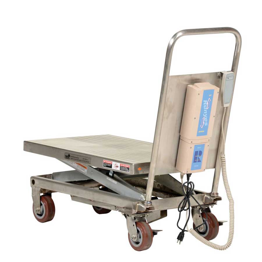 Vestil Linear Actuated Elevating Cart CART-500-LA-PSS