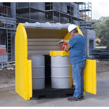 Vestil Drum Storage Hard Top Container DSHRT-4