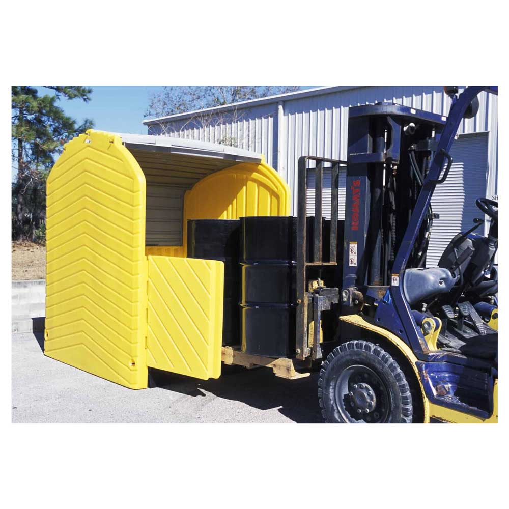 Vestil Drum Storage Hard Top Container DSHRT-4