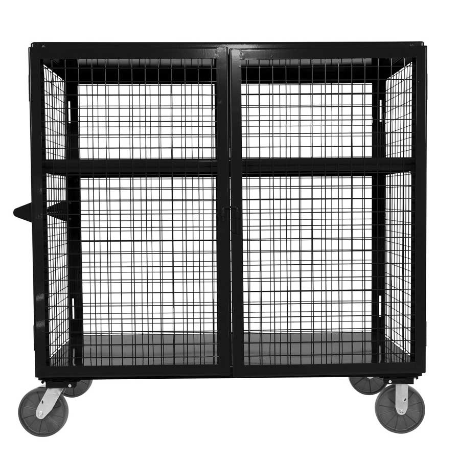 Vestil Welded Security Cart SCW-XM-3060-BK