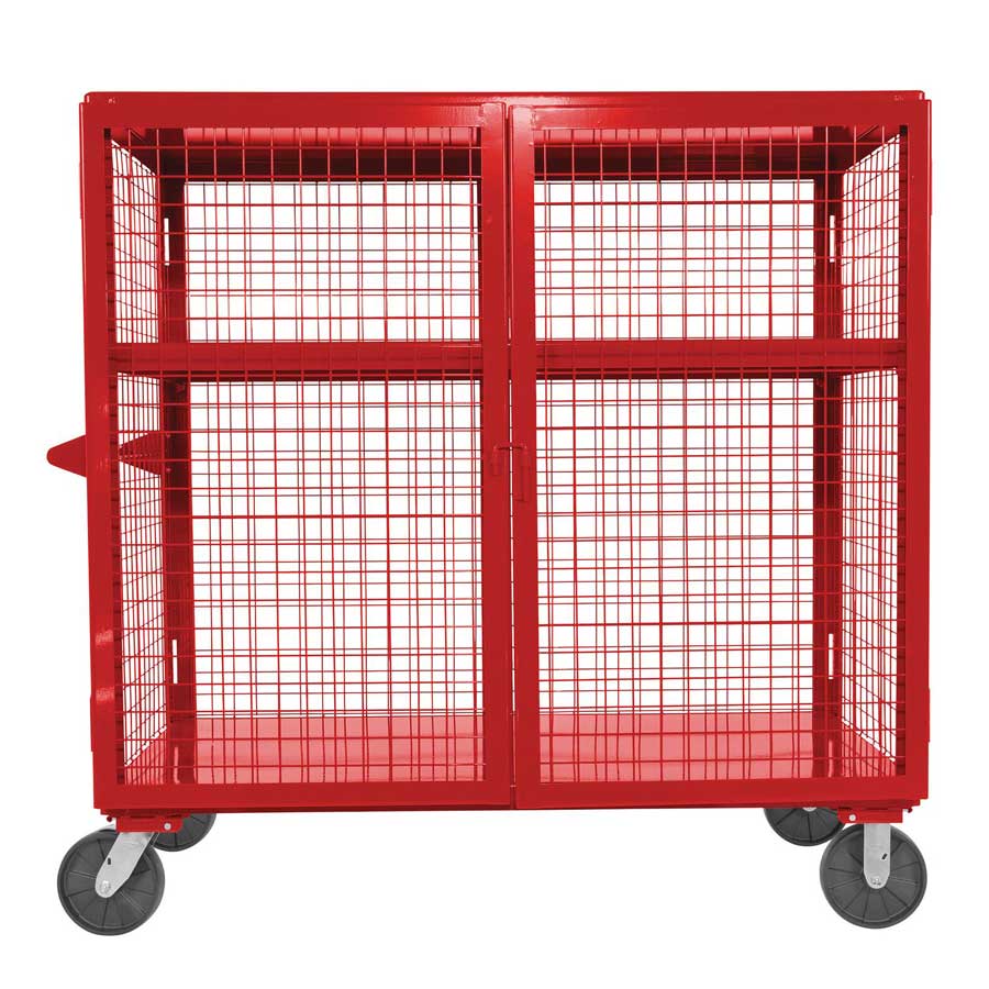 Vestil Welded Security Cart SCW-XM-3060-RD