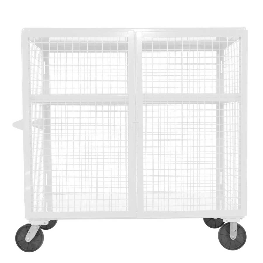 Vestil Welded Security Cart SCW-XM-3060-WT