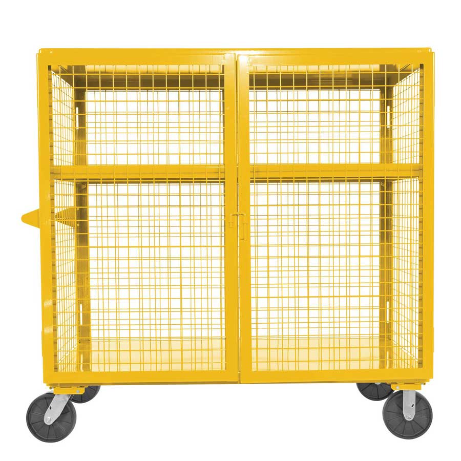 Vestil Welded Security Cart SCW-XM-3060-YL