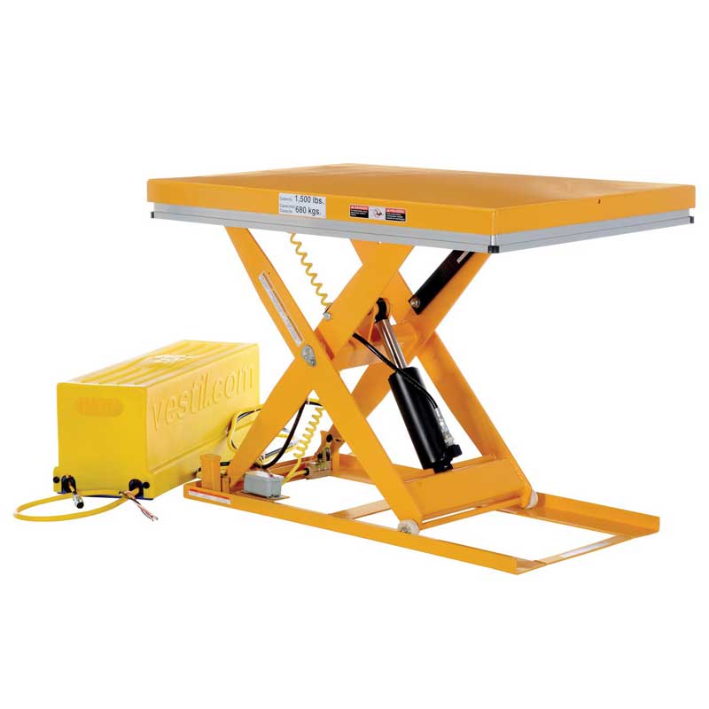 Vestil Work Station Electric Hydraulic Scissor Table EHLT-WS-3248-1.5-36