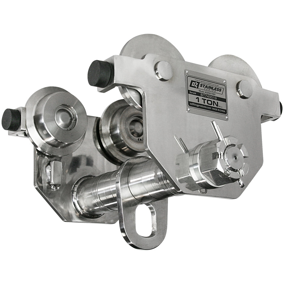 1 Ton OZ Stainless Steel Push Beam Trolley