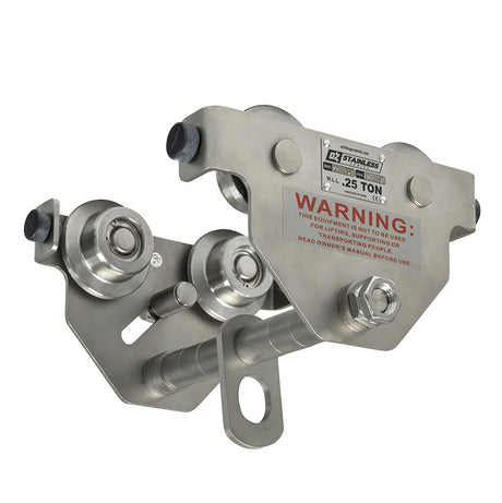0.25 Ton OZ Stainless Steel Push Beam Trolley
