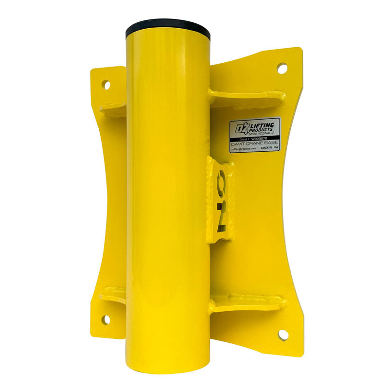 OZWALL3 | Wall Mount Base for OZ 500lb Steel Davit Crane Bases