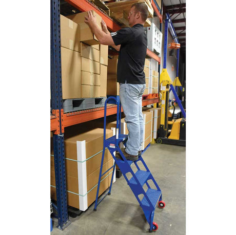 Vestil Folding Ladder with Wheels FLAD-4
