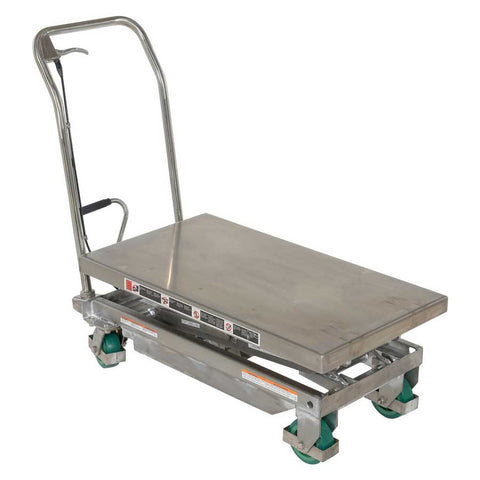 Vestil Stainless Steel Double Height Scissor CART-600-D-SS2