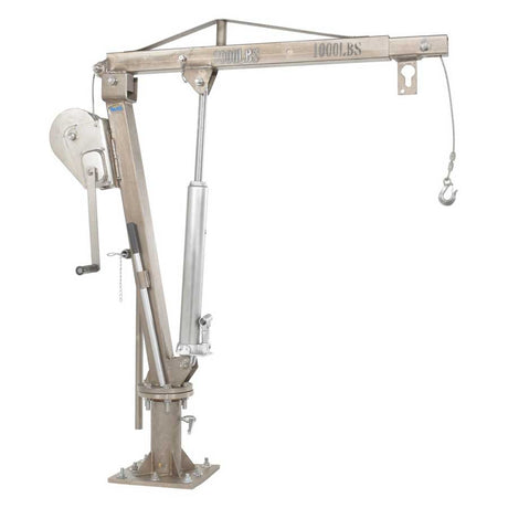 Vestil Stainless Steel Winch Operated Truck Jib Crane WTJ-4-SS
