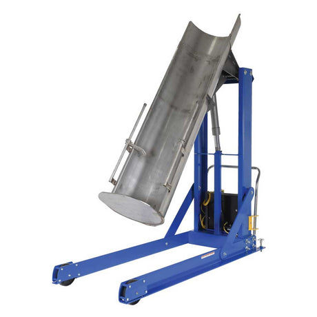 Vestil Stationary Hydraulic Drum Dumper with Stainless Steel Chute