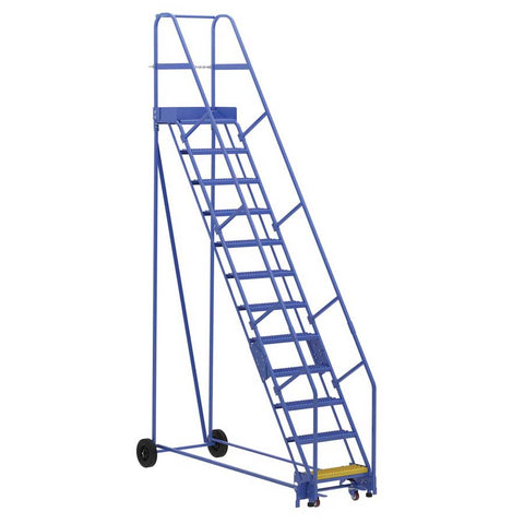 Vestil Rolling Warehouse Ladders (12 to 16 Step) LAD-12-14-G