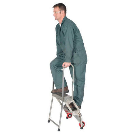 Vestil Stainless Steel Folding Ladder FLAD-2-SS