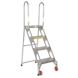 Vestil Stainless Steel Folding Ladder FLAD-4-SS