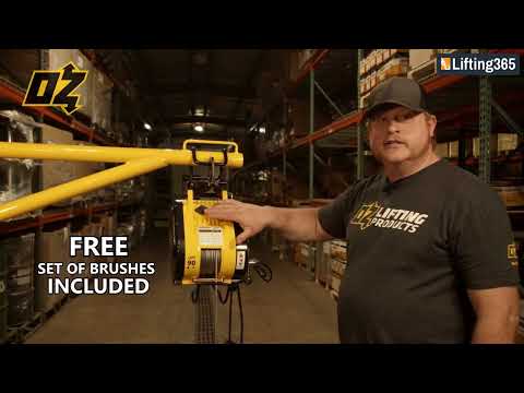 OZ Lifting Electric Builders Hoist - Wireless Remote