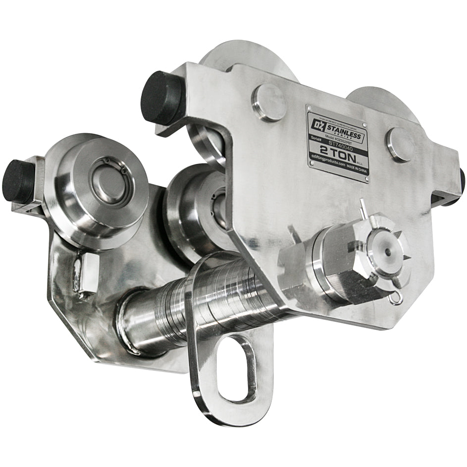 2 Ton OZ Stainless Steel Push Beam Trolley
